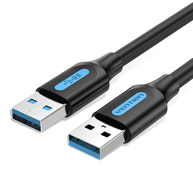 VENTION USB 3.0 A Male to A Male  Cable Black PVC Type