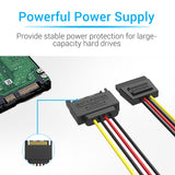 VENTION SATA 15P Power Extension Cable 0.3M Black
