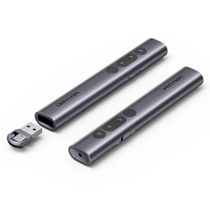 VENTION Wireless PowerPoint Presentation Clicker with Red Laser Pointer
