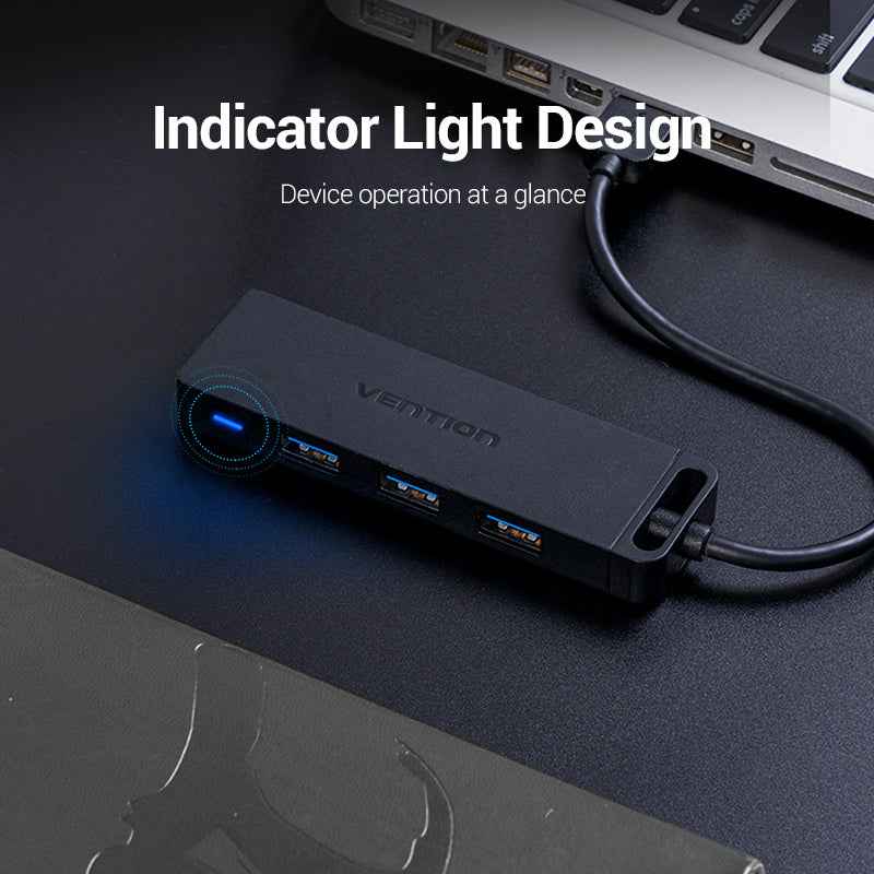VENTION 4-Port USB 3.0 Hub With Power Supply 0.15 m