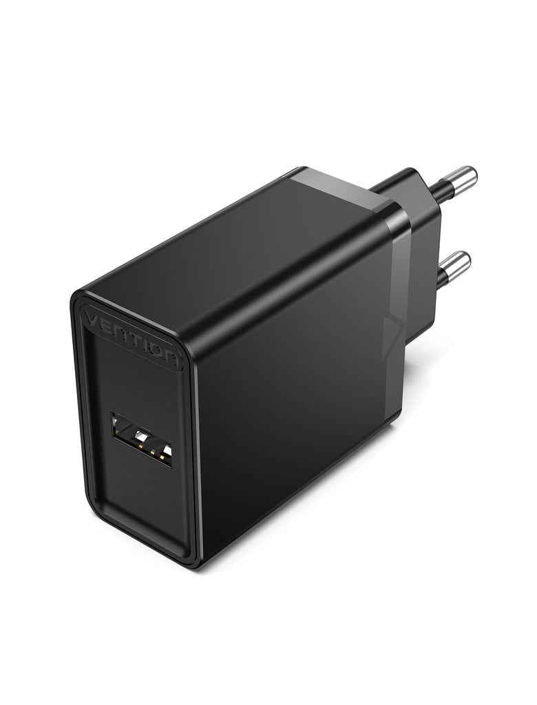 VENTION 1-port USB Wall Charger(12W) UK-Plug Black