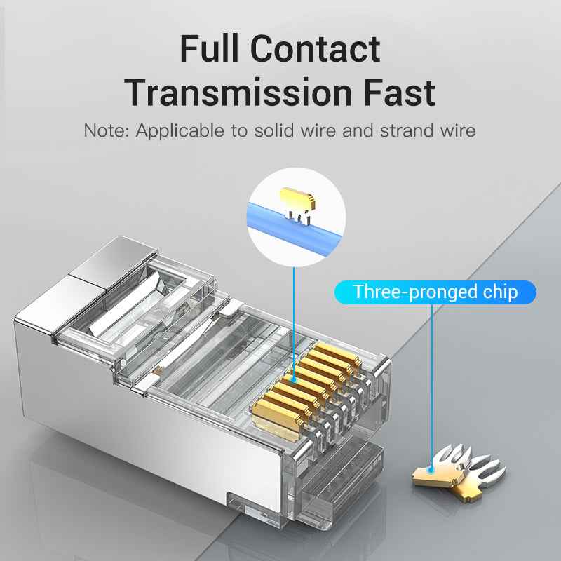 VENTION Cat.6 FTP RJ45 Modular Plug Transparent