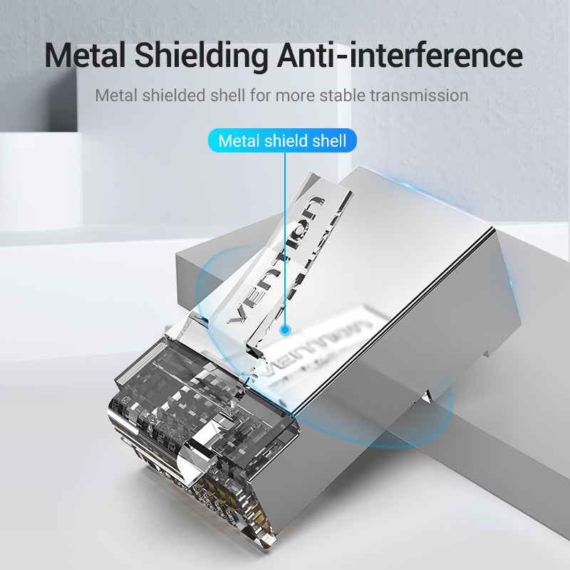 VENTION Cat.6A FTP RJ45 Modular Plug Transparent