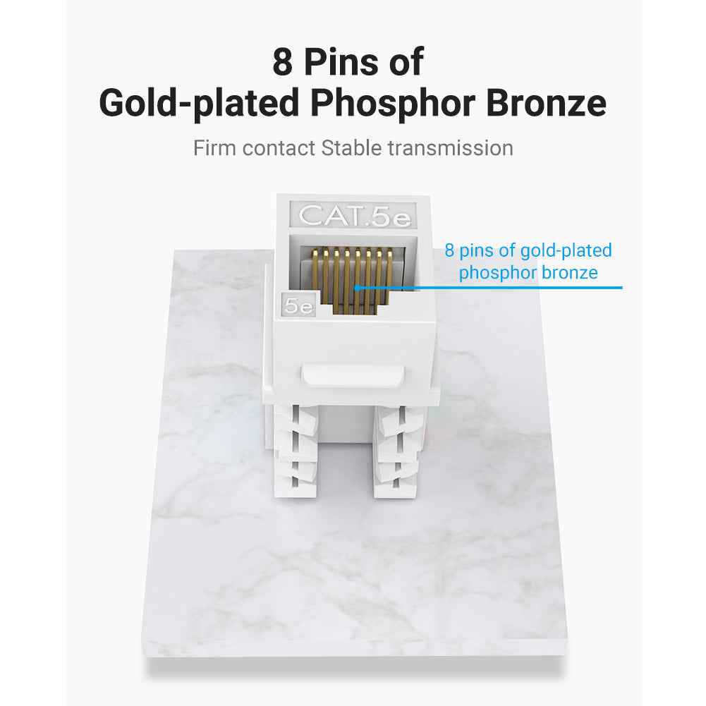 VENTION 1 Port keystone Jack Wall Plate White 86 Type
