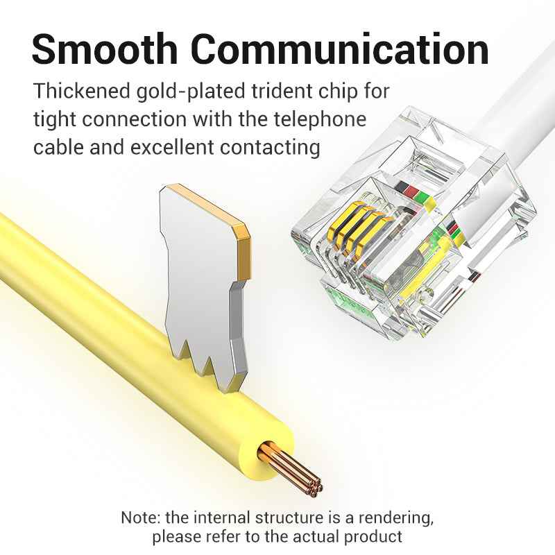 VENTION Flat 6P4C Telephone Patch Cable