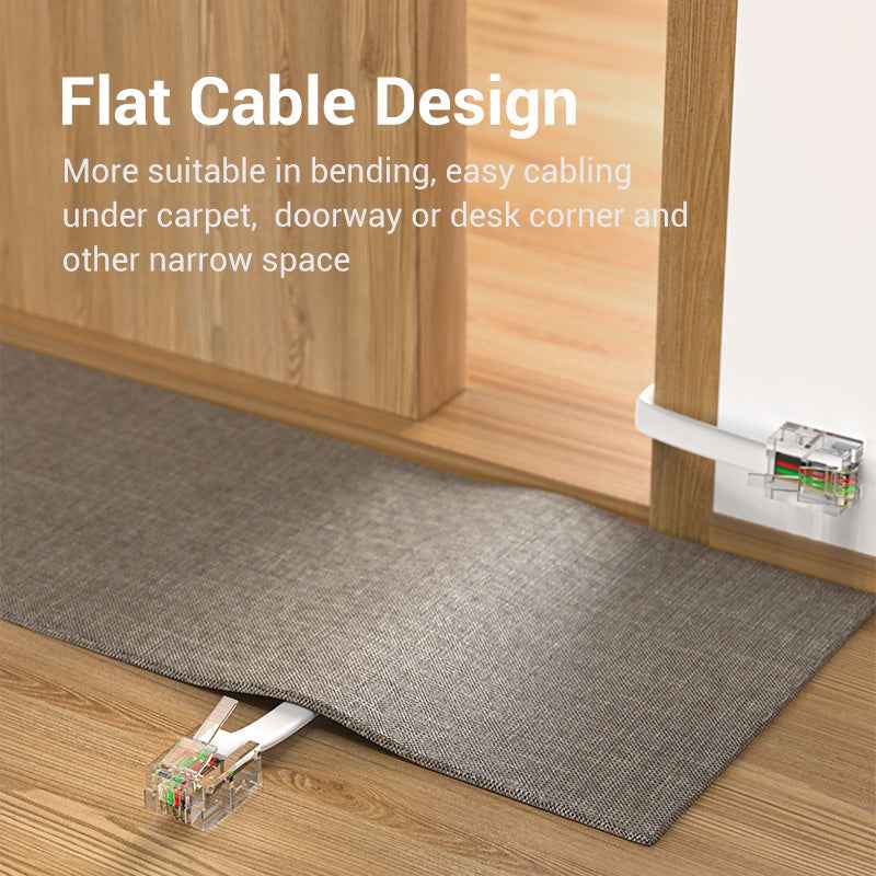 VENTION Flat 6P4C Telephone Patch Cable