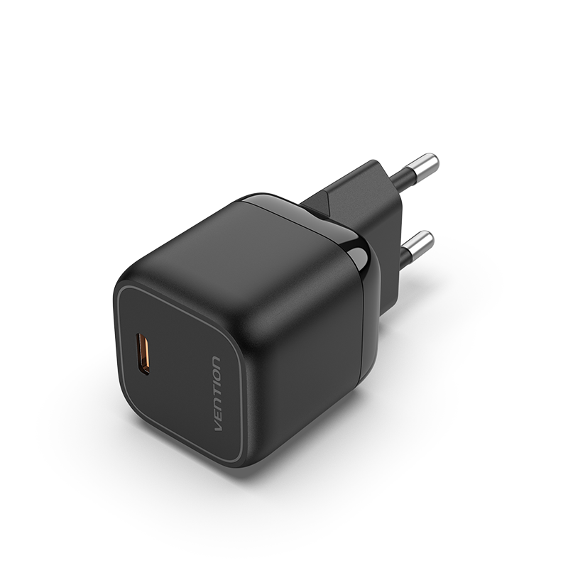 VENTION 1-port USB-C GaN Charger(30W) UK-Plug Black