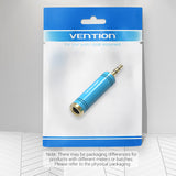 vention 6.5mm Female to 3.5mm Male Adapter Blue Pack of 2