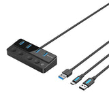 VENTION 5-in-1 USB 3.0 Hub with Individual Power Switches