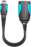 vention Flat USB2.0 A Female to Mini 5 Pin Male OTG Cable