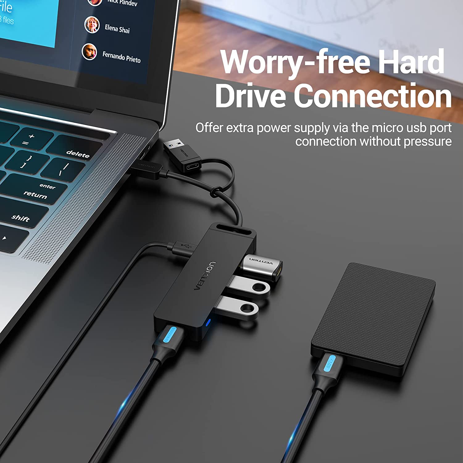 VENTION 5-in-1 USB 3.0 Hub
