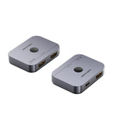 VENTION 2-Port Bi-Directional 8K HDMI Switcher Gray Aluminium Alloy Type