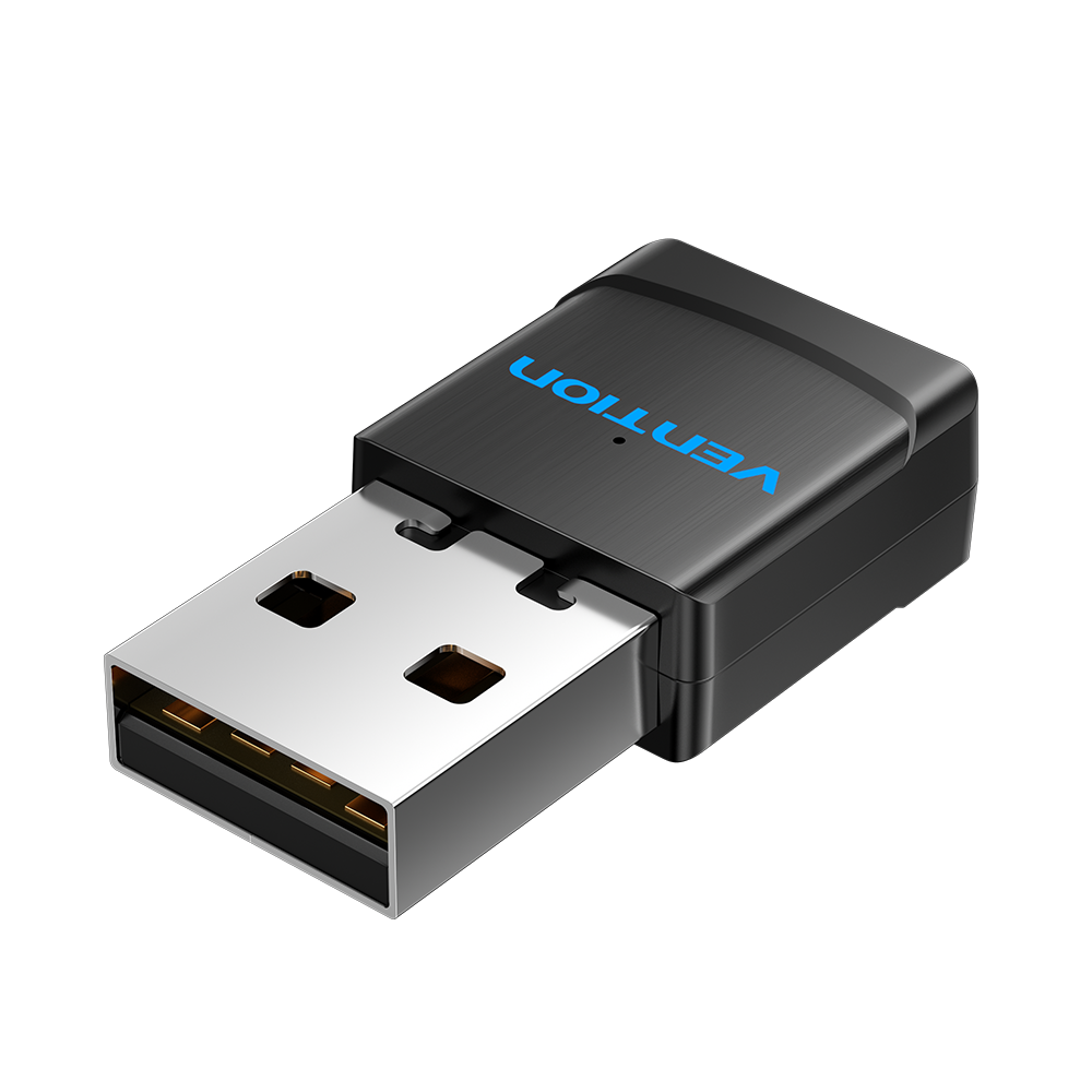VENTION AC600 Dual Band Wi-Fi Adapter small black USB wireless network device